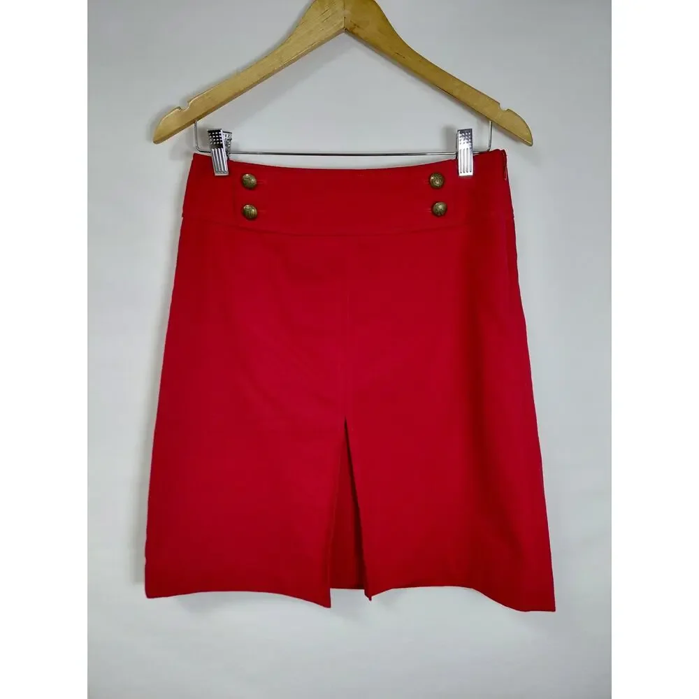 NWT Talbots Pink Pencil Knee Length Lined Skirt Women Size 2